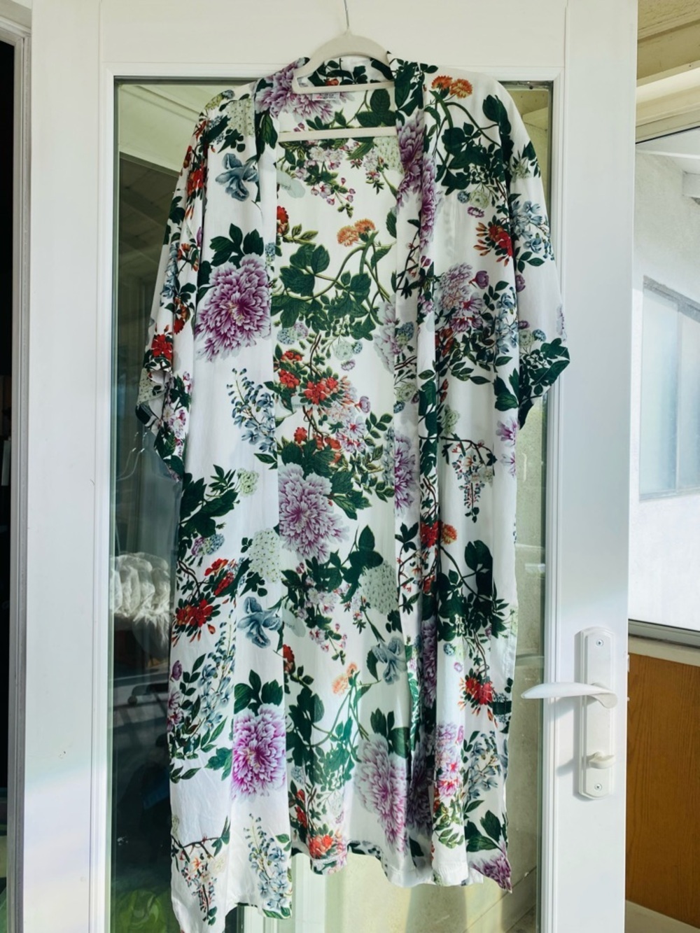 Lula Collection by Bindya Floral Kimono Duster Boho  Beach cover Robe Cardigan